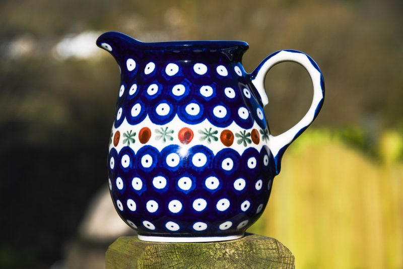 Polish Pottery Fern Spot Small Jug by Ceramika Artystyczna