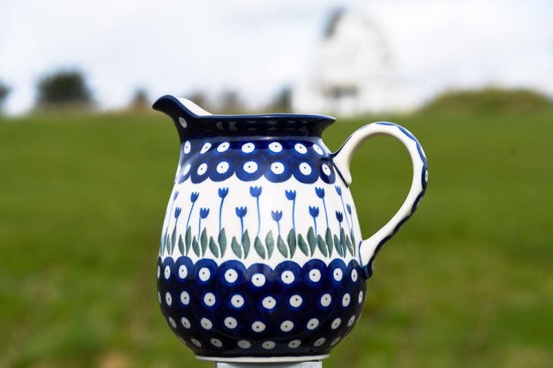 Polish Pottery Litre Jug by Ceramika Artystyczna.