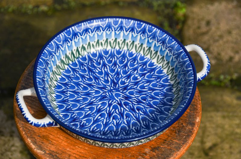 Blue Tulip Small Round Serving Dish