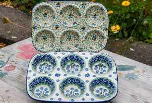 Polish Pottery Yorkshire Pudding Dishes by Ceramika Artystyczna