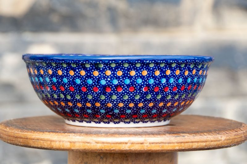 Polish Pottery Unikat pattern Cereal Bowl by Ceramika Manufaktura.
