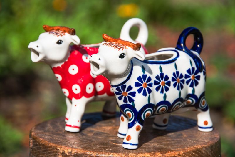 Cow Shaped Milk Jugs