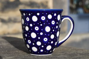 Bolesławiec Polish Pottery Unikat Bubbles pattern