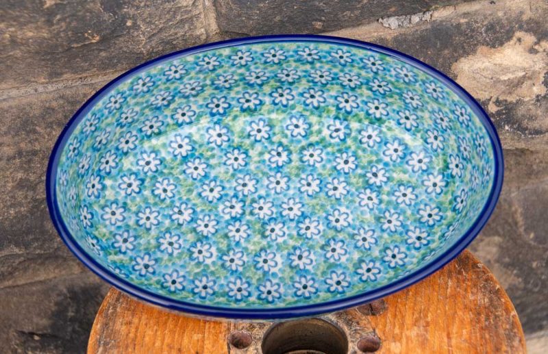 Polish pottery Oval Oven Dish by Ceramika Artystyczna Bolesławiec